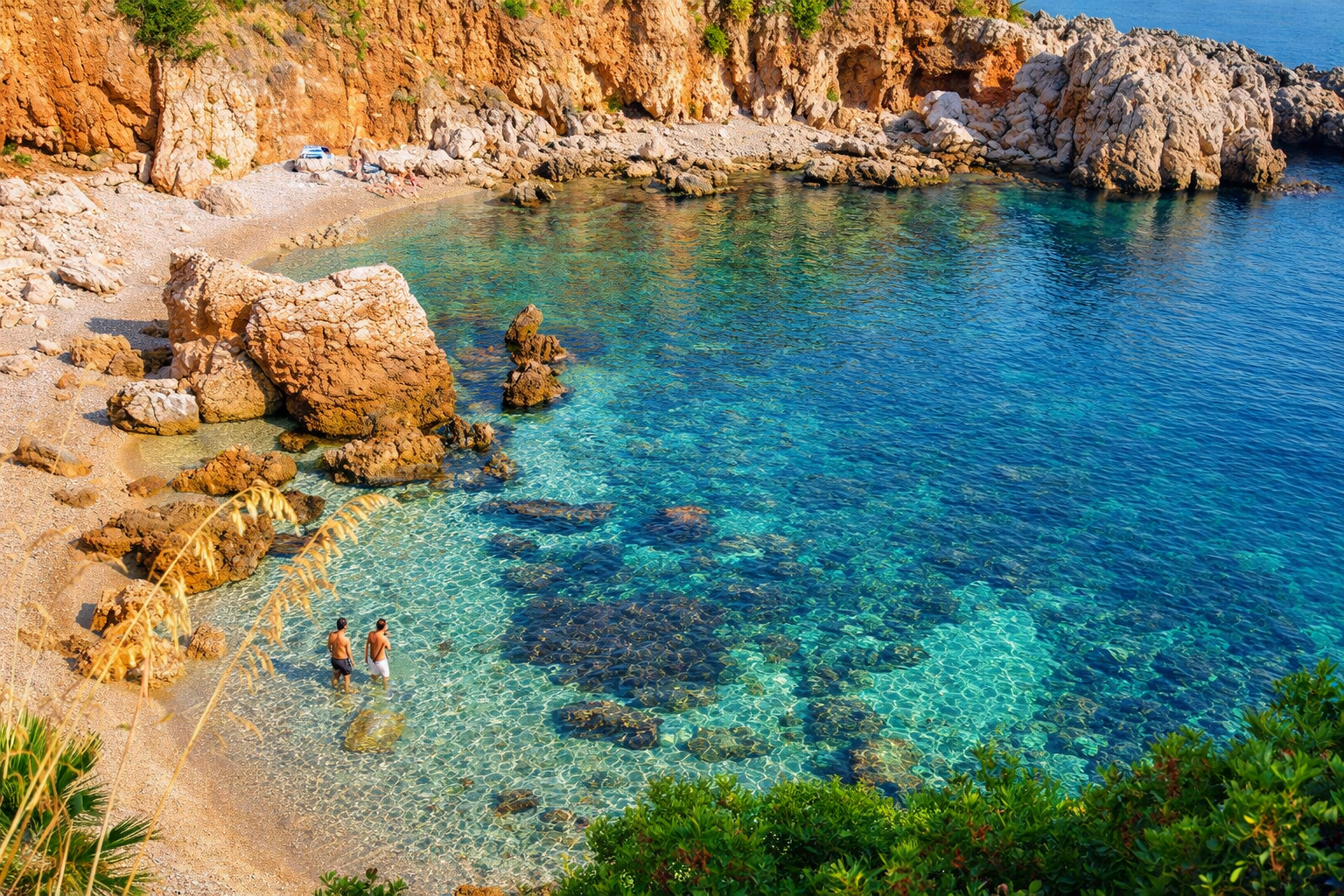 Cala della Disa nella Riserva dello Zingaro vista panoramica