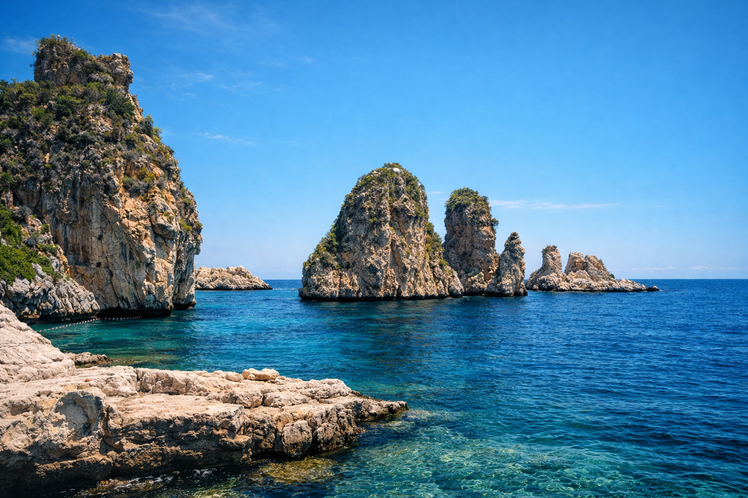 Faraglioni di Scopello visti dalla Tonnara di Scopello