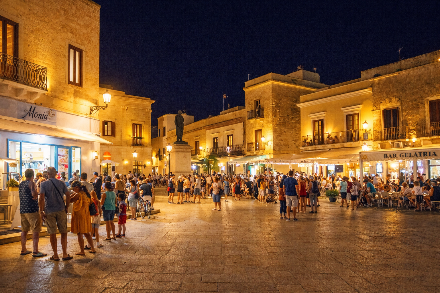 Porto di Favignana al tramonto con il borgo sul mare