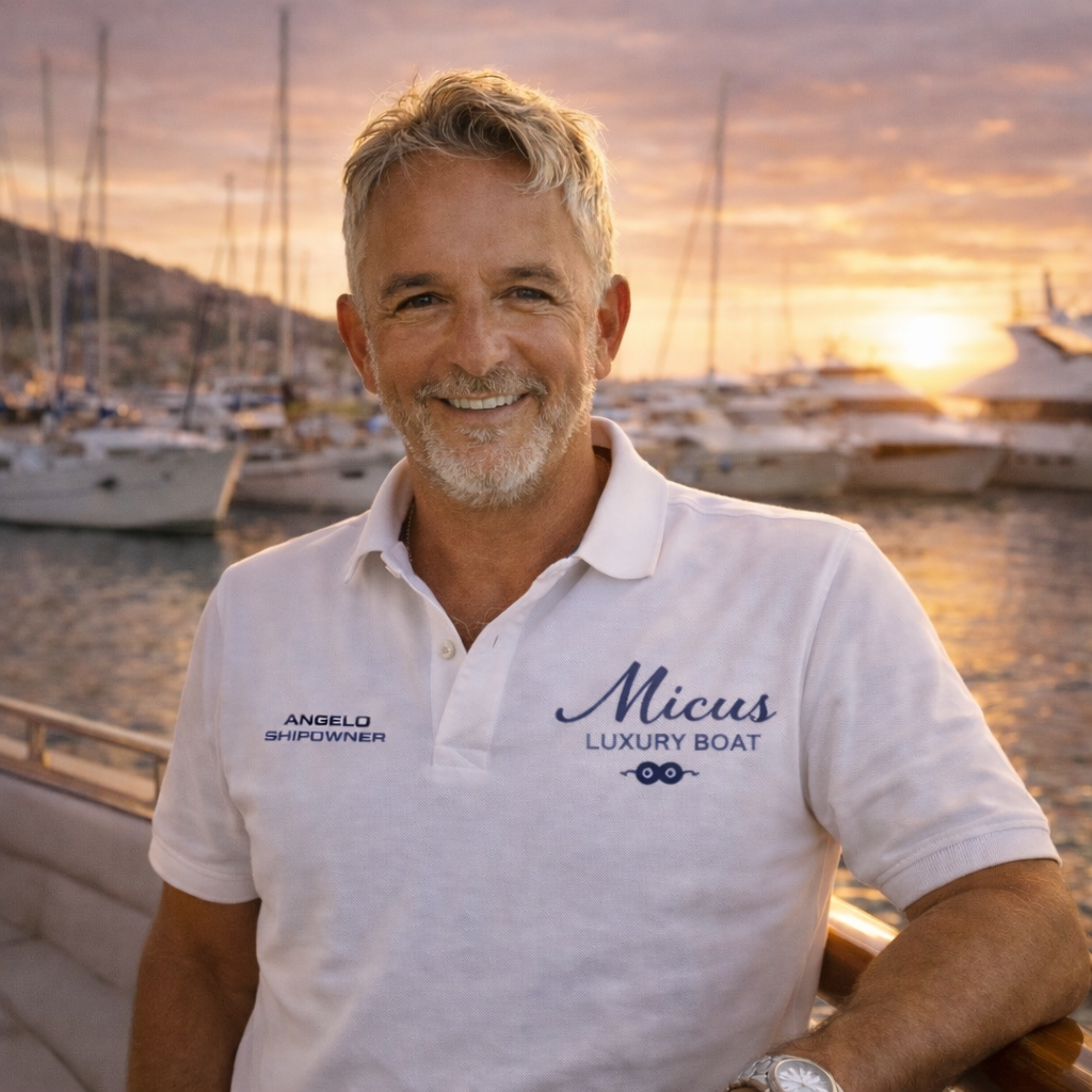 Angelo a bordo di Micus Luxury Boat